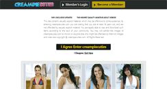 Desktop Screenshot of creampiecuties.com